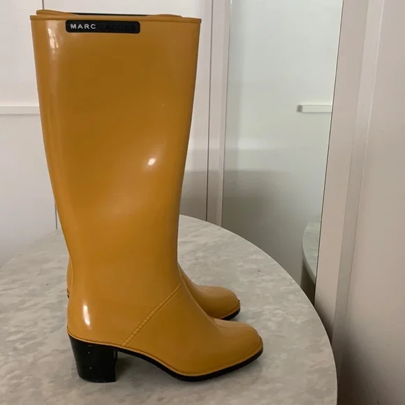 Marc Jacobs | Shoes | Marc Jacobs Yellow Tall Rain Boots | Poshmark